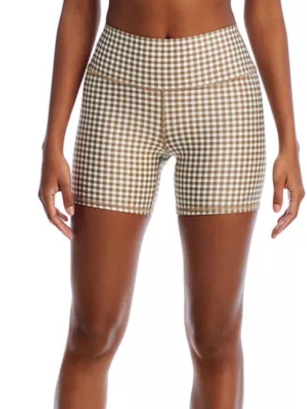 Alo Yoga Airlift Gingham Shorts Neutral